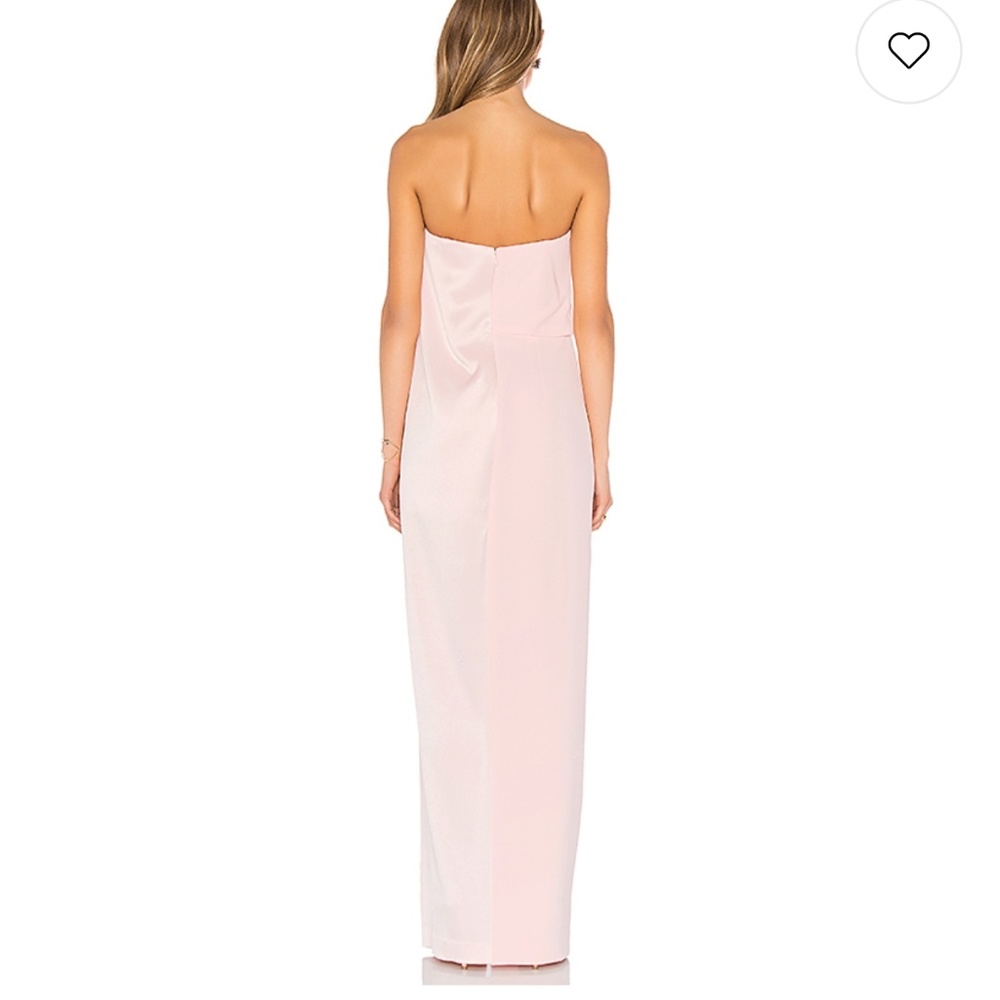 Halston Heritage Strapless Light Pink Gown size 4 - Picture 5 of 8